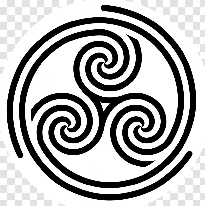Triskelion Spiral Symbol Wikimedia Commons - Celts Transparent PNG