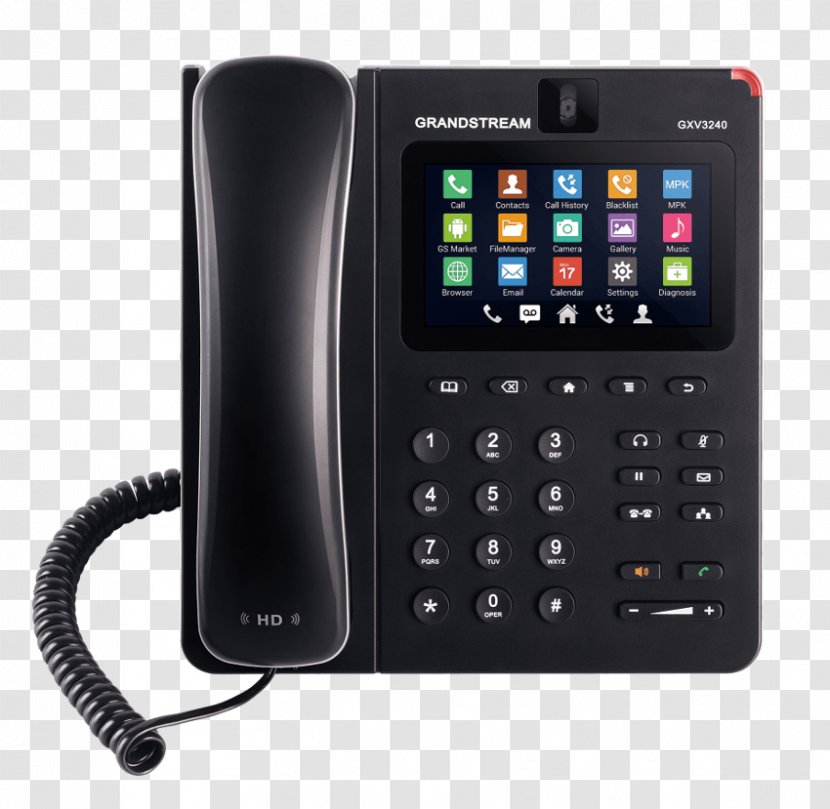 Grandstream Networks GXV3240 VoIP Phone Telephone GXV3275 - Android Transparent PNG