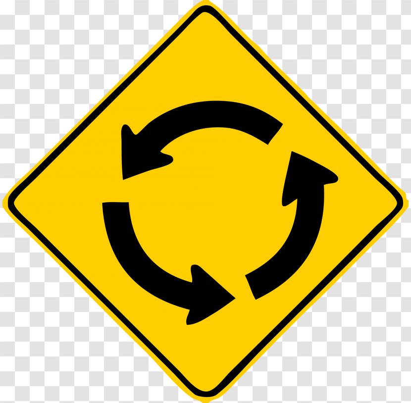 Intersection Traffic Sign Manual On Uniform Control Devices Warning Circle Transparent PNG