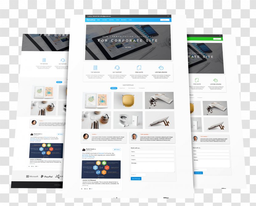 Joomla Template Generator Web System VirtueMart - Multimedia - Stylish Indesign Magazine Transparent PNG