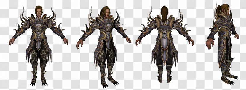 Demon Long Hair Armour Video Game Cartoon - Fictional Character Transparent PNG