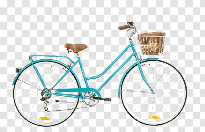 City Bicycle Cycling Retro Style Single-speed - Fatbike - Vintage Transparent PNG