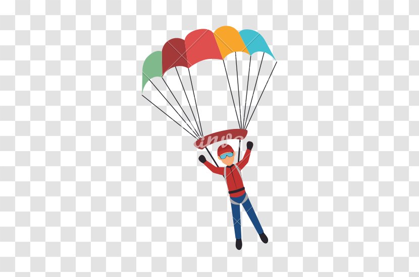 Parachute Parachuting Sport Clip Art - Landing Fall Transparent PNG