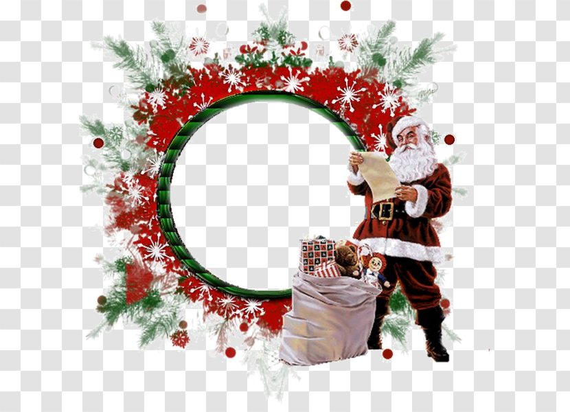 Picture Frames Santa Claus Christmas - Holiday Transparent PNG
