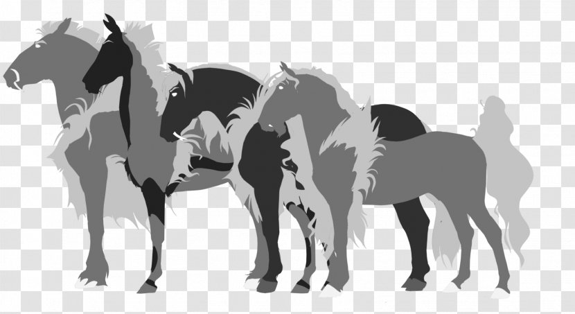 Mustang American Paint Horse Gray Wolf Pony Mane - Dire Size Transparent PNG