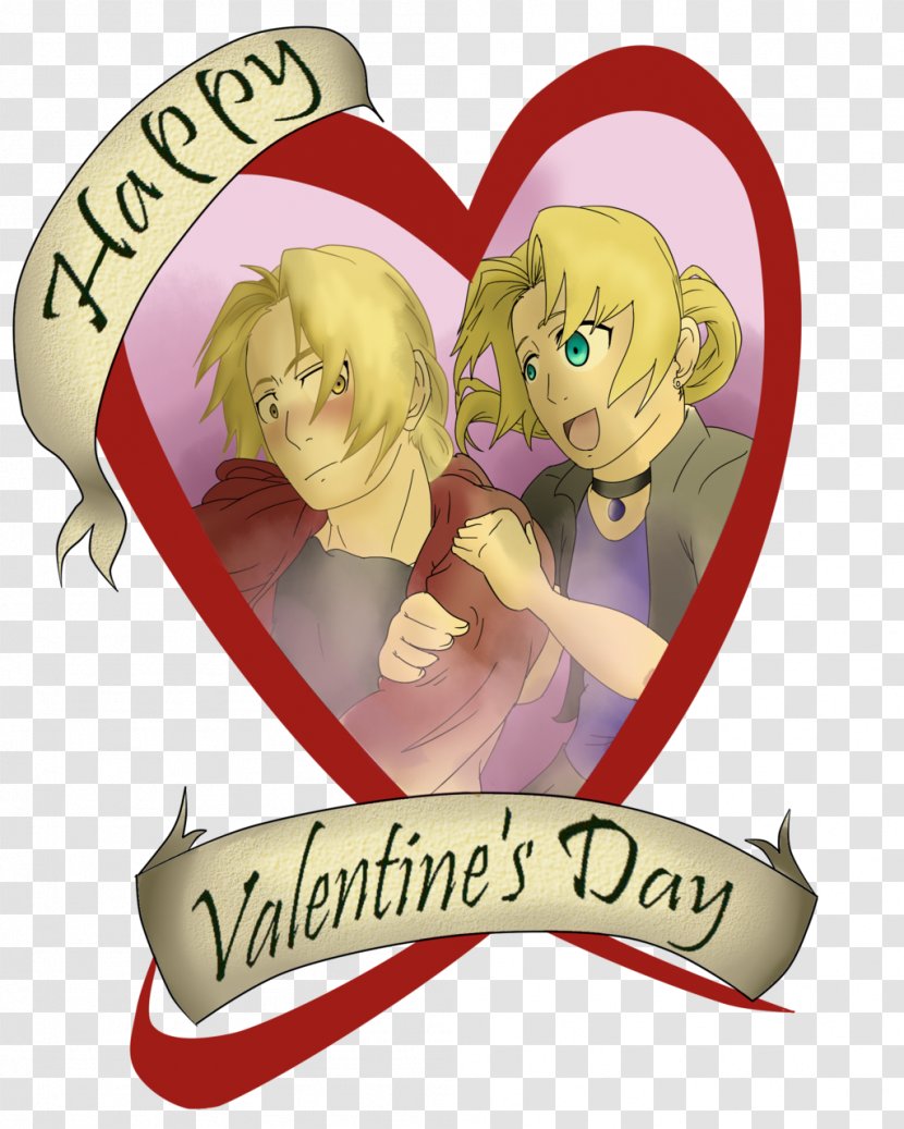 Drawing Valentine's Day Edward Elric Sketch - Silhouette Transparent PNG