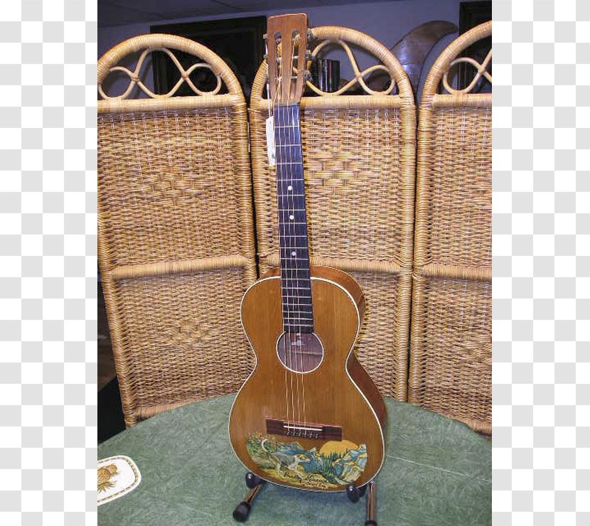 Acoustic Guitar Vintage Acoustic-electric Bass Tiple - Heart Transparent PNG