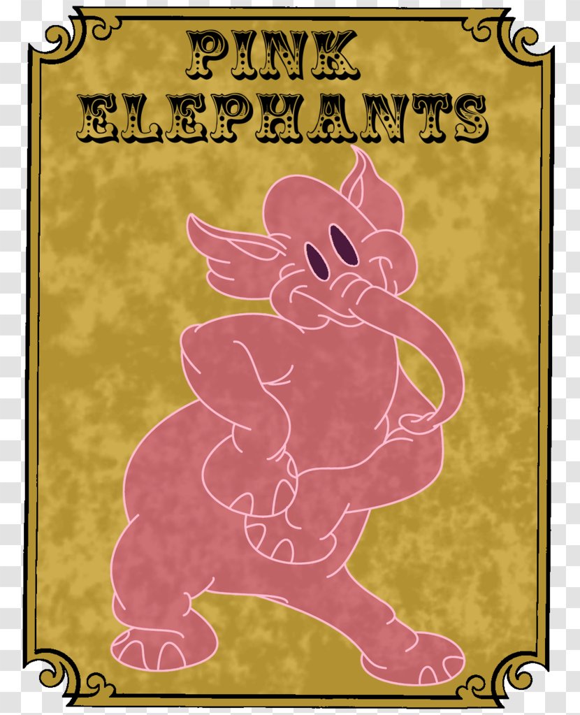 Timothy Q. Mouse Elephant Prissy The Matriarch Art - Pink Transparent PNG