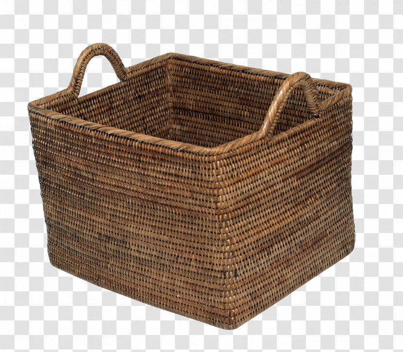 Storage Basket Wicker Picnic Home Accessories - Rectangle - Beige Transparent PNG