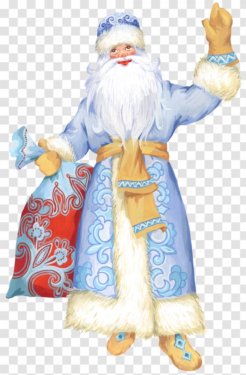Ded Moroz Snegurochka New Year Tree Grandfather - Santa Transparent PNG