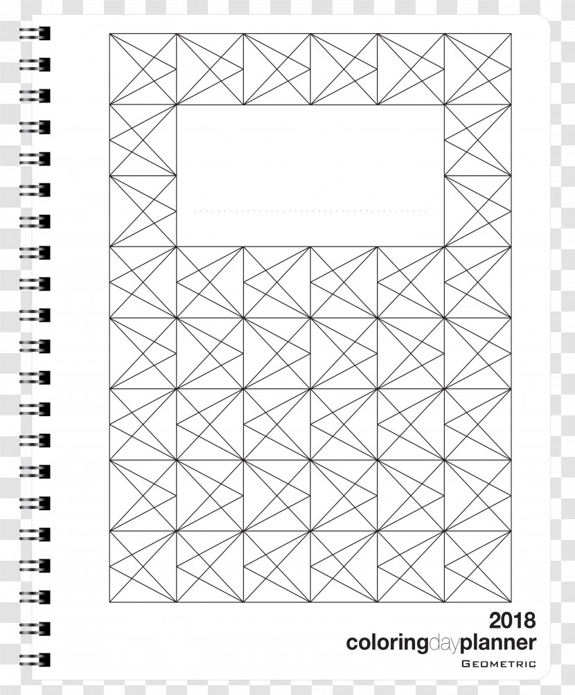Coloring Book Personal Organizer Geometry Pattern - Geometric Color Transparent PNG