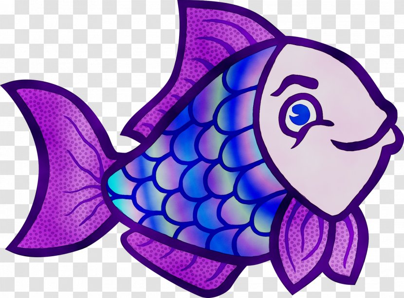 Illustration Clip Art Character Purple Marine Mammal - Pomacanthidae Transparent PNG