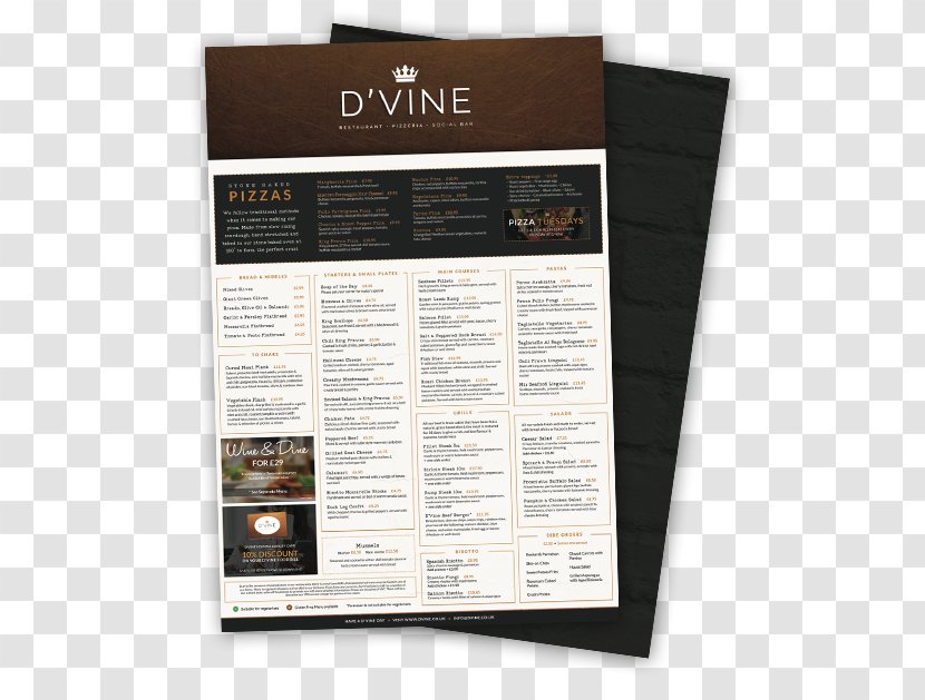 Brand Brochure - Restaurant Menu Allergy Disclaimer Transparent PNG