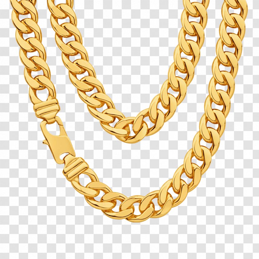 Chain Gold Necklace Clip Art Transparent PNG