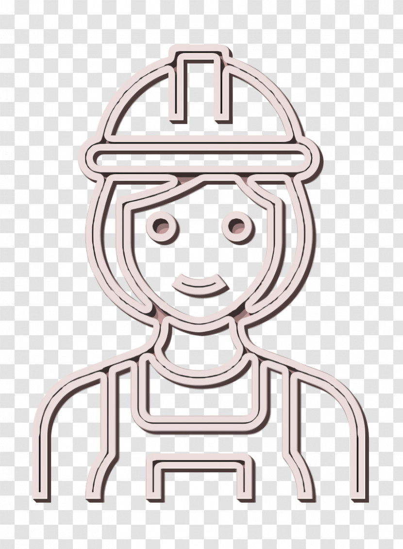 Builder Icon Occupation Woman Icon Transparent PNG