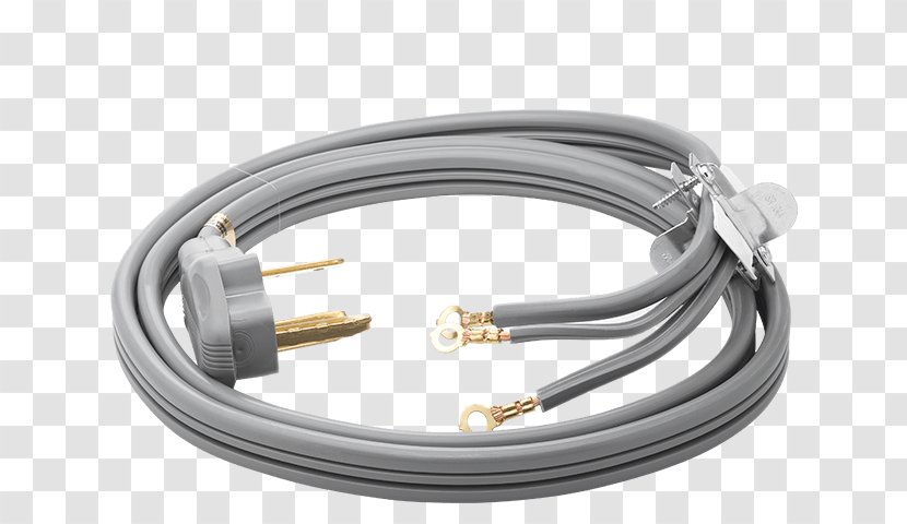 Power Cord Clothes Dryer Coaxial Cable Electrical Wires & Washing Machines - Electrolux - Repurpose Dishwasher Trays Transparent PNG