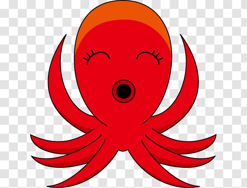 Vampire Squid Octopus Free Content Clip Art - Red - Cliparts Transparent PNG