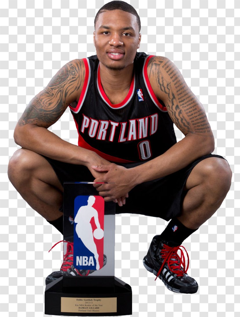 Damian Lillard Portland Trail Blazers Basketball Player NBA All-Star Game Rookie Of The Year Award - Shoe Transparent PNG