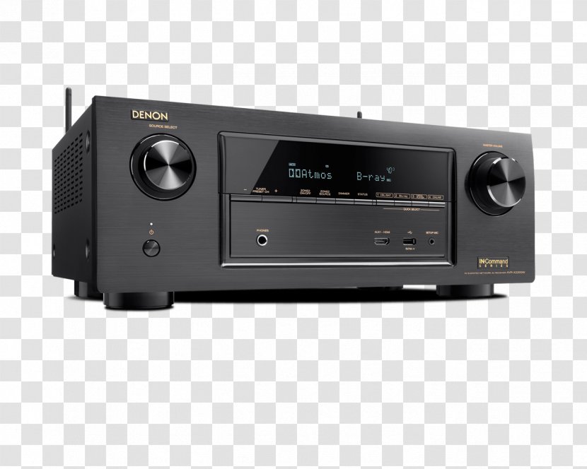 AV Receiver Denon AVR X2400H AVR-X2200W AVR-X2300W - Avrx2400h 72 Channel Av - 4k Transparent PNG