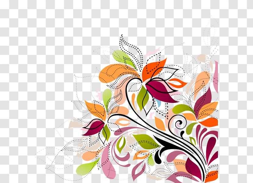 Floral Design Flower Color Illustration - Floristry - Hand-painted Pattern Transparent PNG