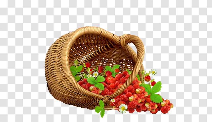 Fruit Strawberry Food Gift Baskets Image - Wicker Transparent PNG