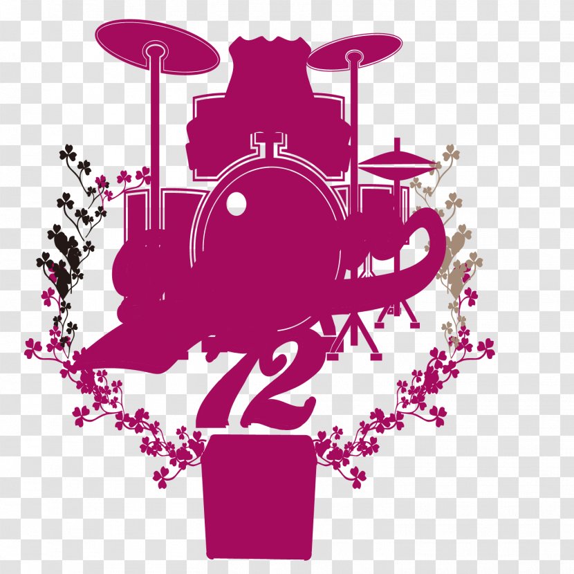 Drums Musical Instrument Illustration - Cartoon - Red Knock Jazz Drum Man Vector Material Transparent PNG