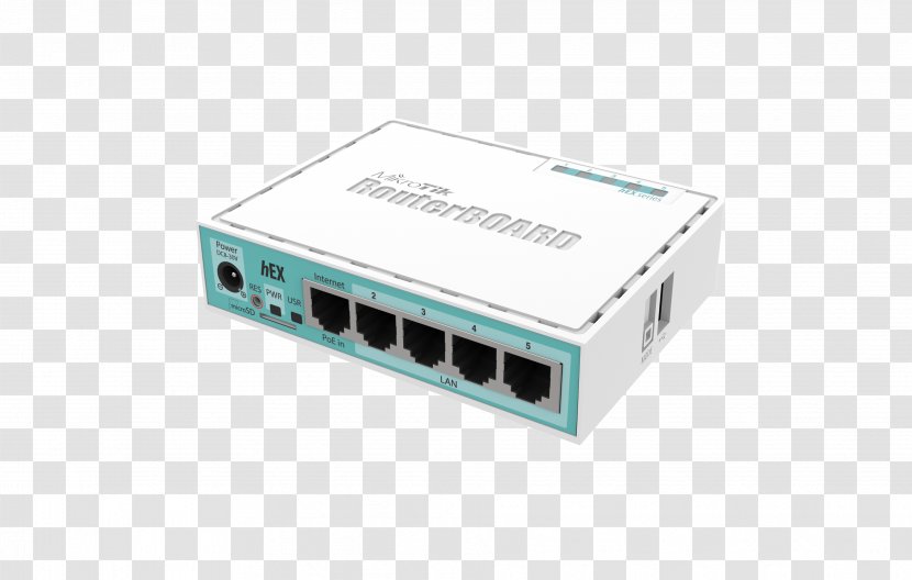 MikroTik RouterBOARD HEX Lite RB750UPr2 Power Over Ethernet - Wireless - USB Transparent PNG