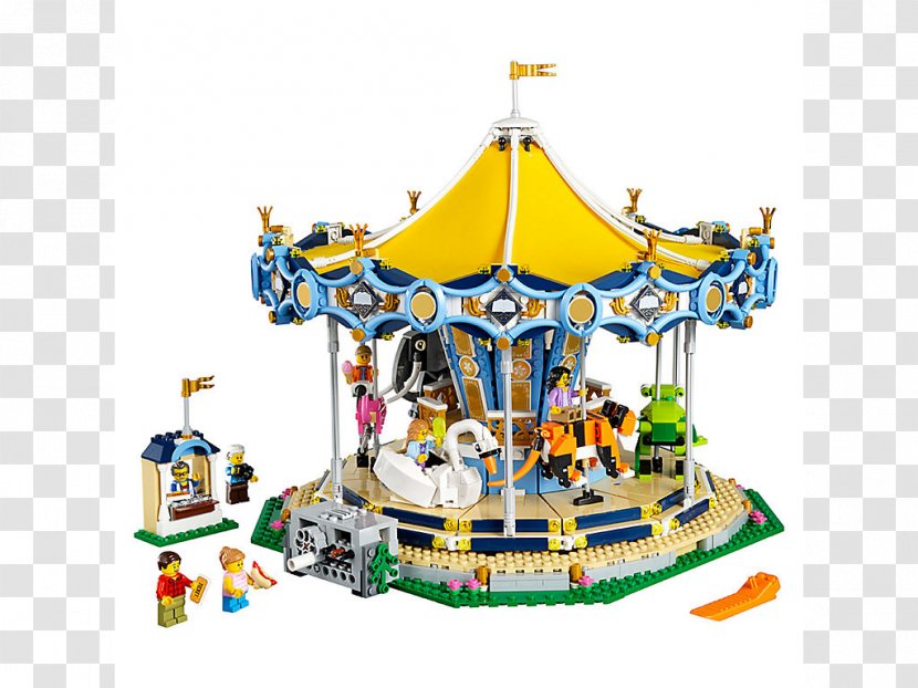 Amazon.com LEGO 10257 Creator Carousel Lego Minifigure - City - Employee Of The Month Transparent PNG