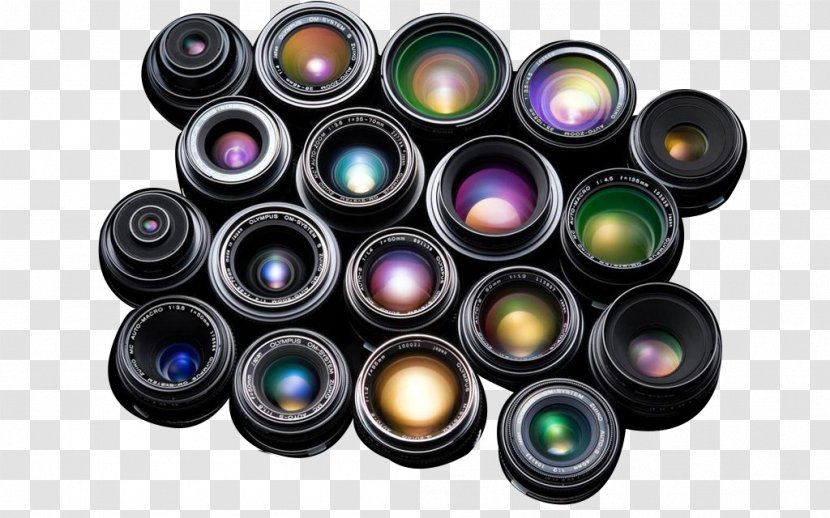 Camera Lens Lenses For SLR And DSLR Cameras Digital - Wideangle - Variety Of Material Transparent PNG