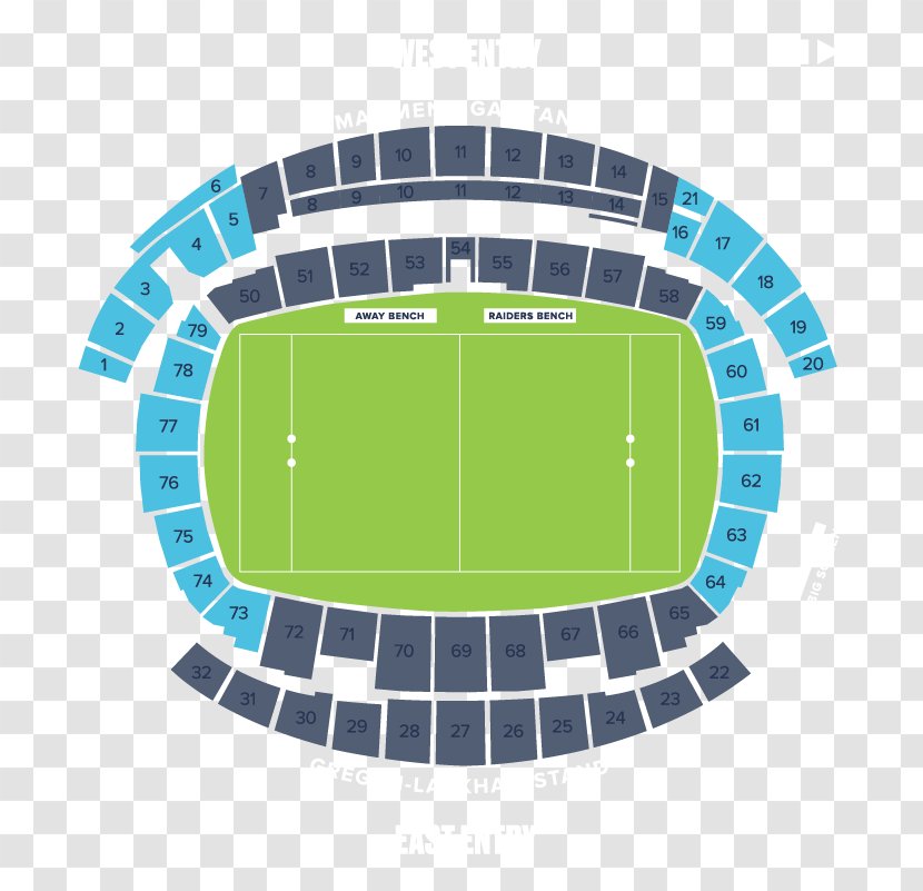 GIO Stadium Canberra 2018 Raiders Season National Rugby League Soccer-specific - Seating - Seat Transparent PNG