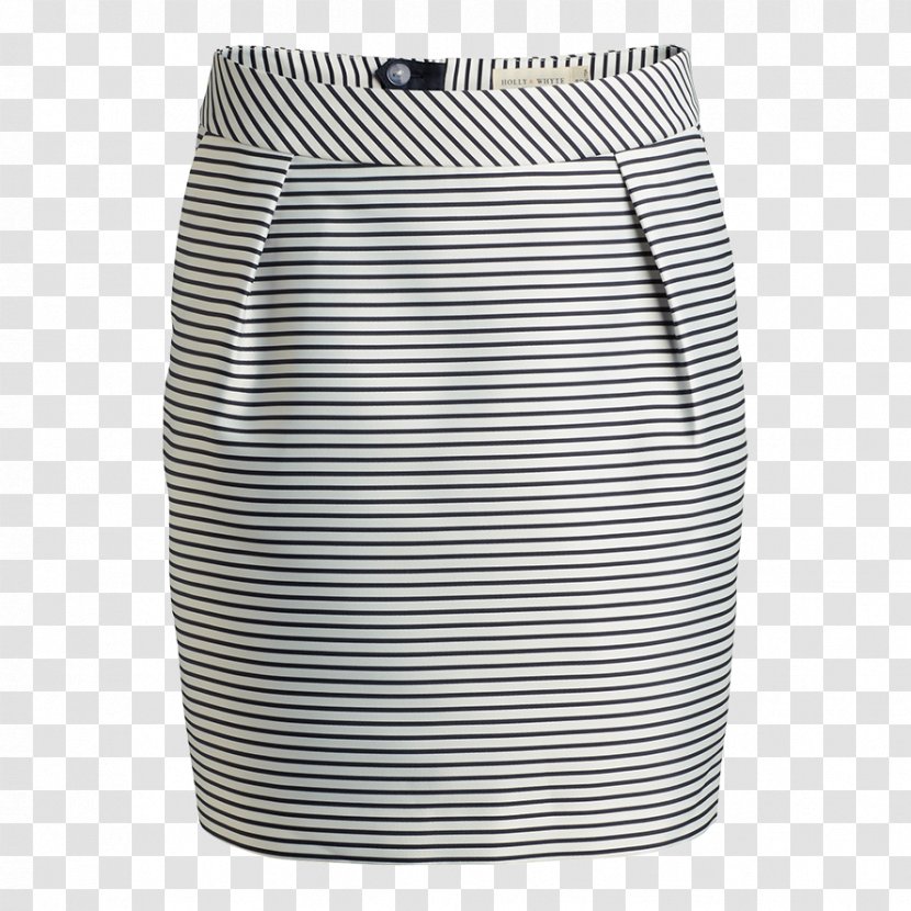 Skirt - White - Women's European Border Stripe Transparent PNG