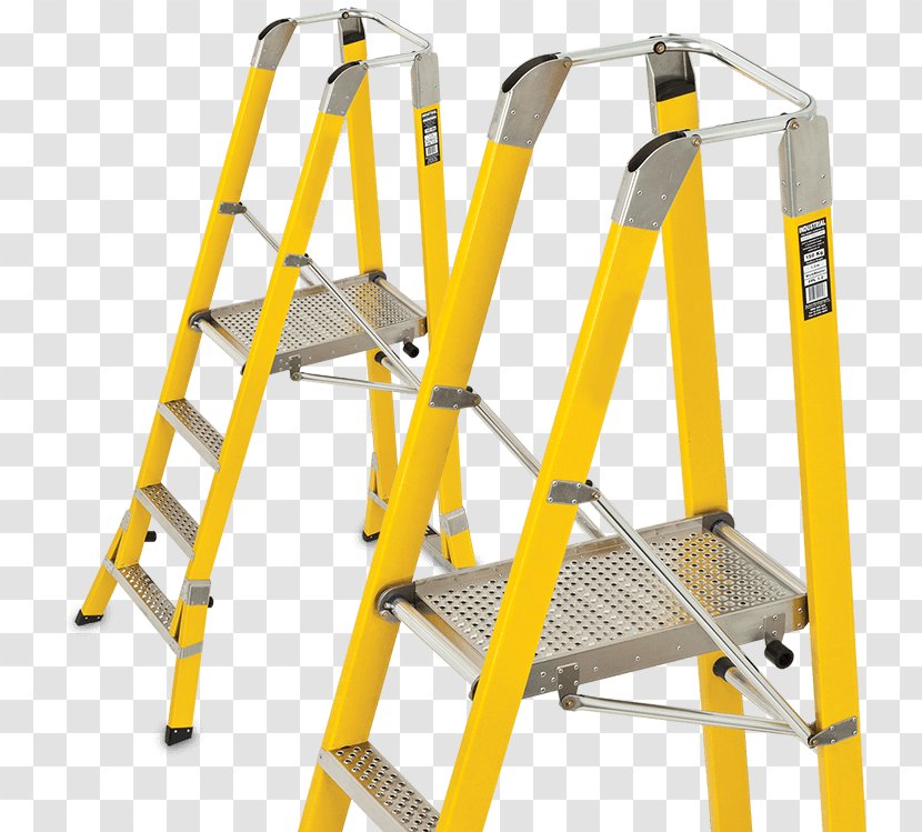 Ladder Construction Site Safety Aerial Work Platform - Architectural Engineering - Products Step Transparent PNG