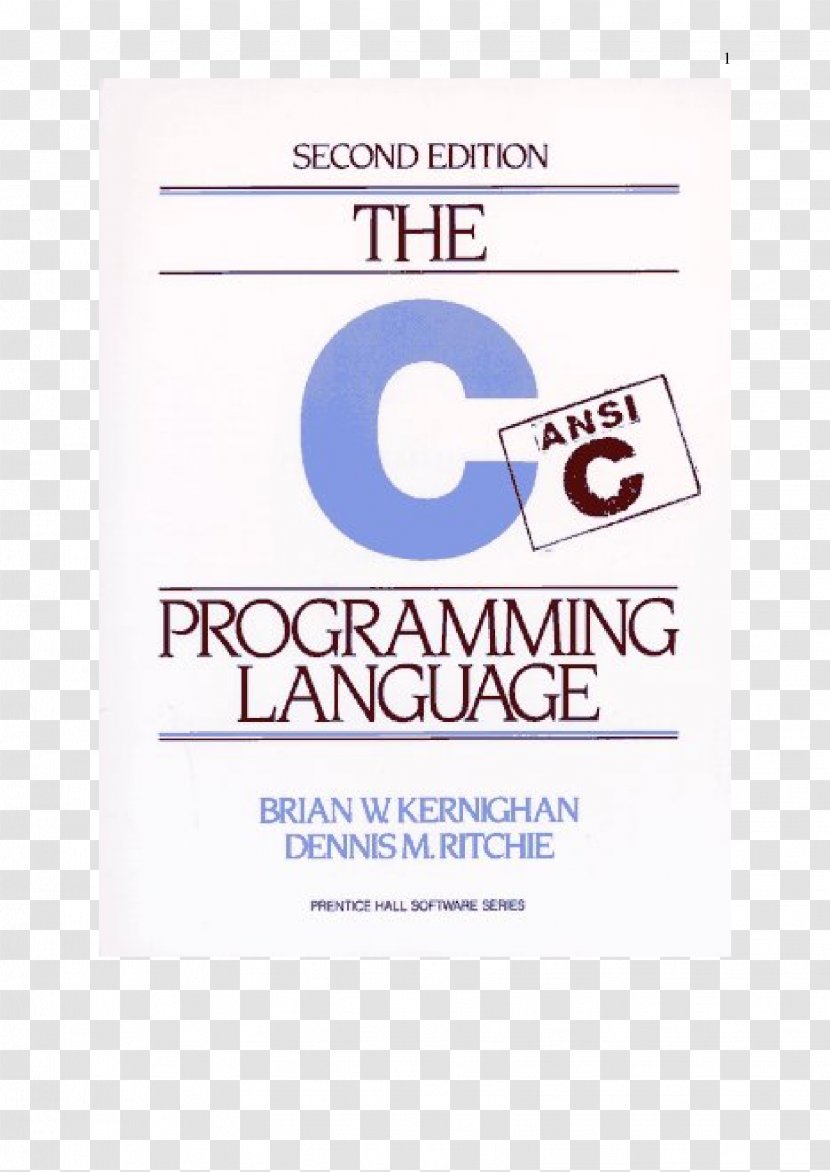 The C Programming Language. 2nd Edition C++ Language - American National Standards Institute - Book Transparent PNG