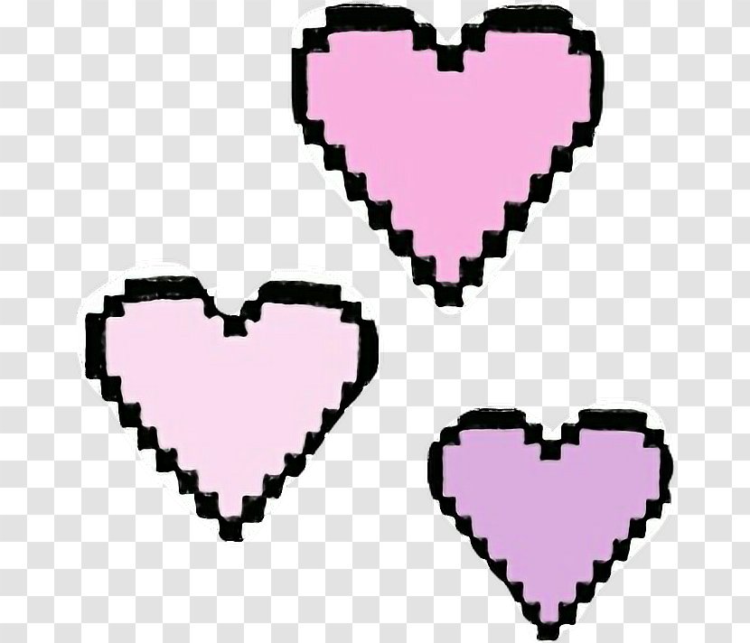 Pixel Art Kavaii - Heart - Cute Love Transparent PNG