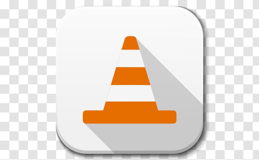 Triangle Cone Orange - Vlc Media Player - Apps Transparent PNG