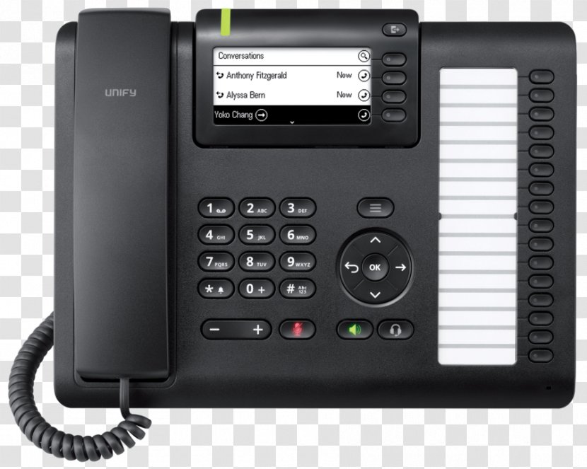 OpenScape Desk Phone CP400 Black Unify IP 55G CP200 Telephone Software And Solutions GmbH & Co. KG. - Openscape Cp200 - Ip 55g Transparent PNG