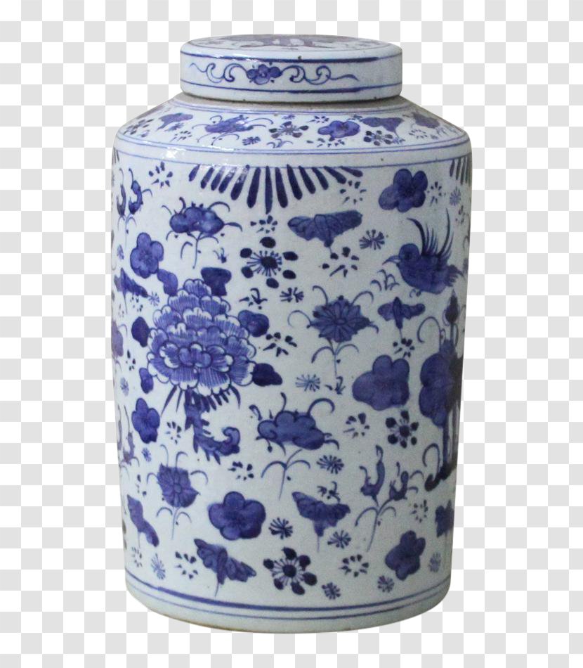 Blue And White Pottery Ceramic Jar Porcelain Container - Joseon Transparent PNG