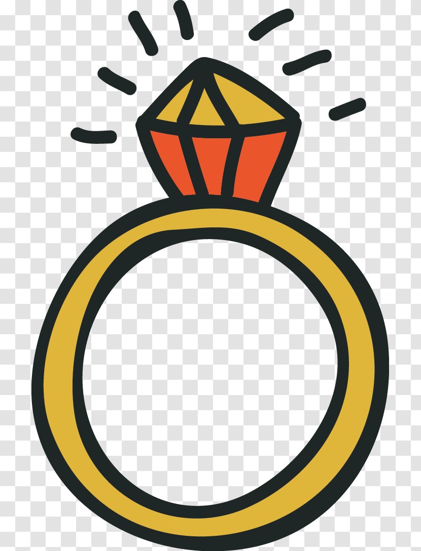 Ring Clip Art - Hand-painted Diamond Transparent PNG