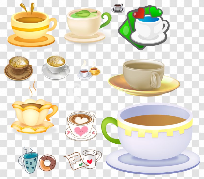 Coffee Cup Teacup Clip Art - Drawing - Tea Transparent PNG