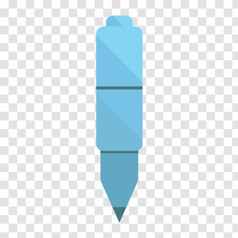 Blue Pattern - Pencil - Creative Ballpoint Pen Transparent PNG