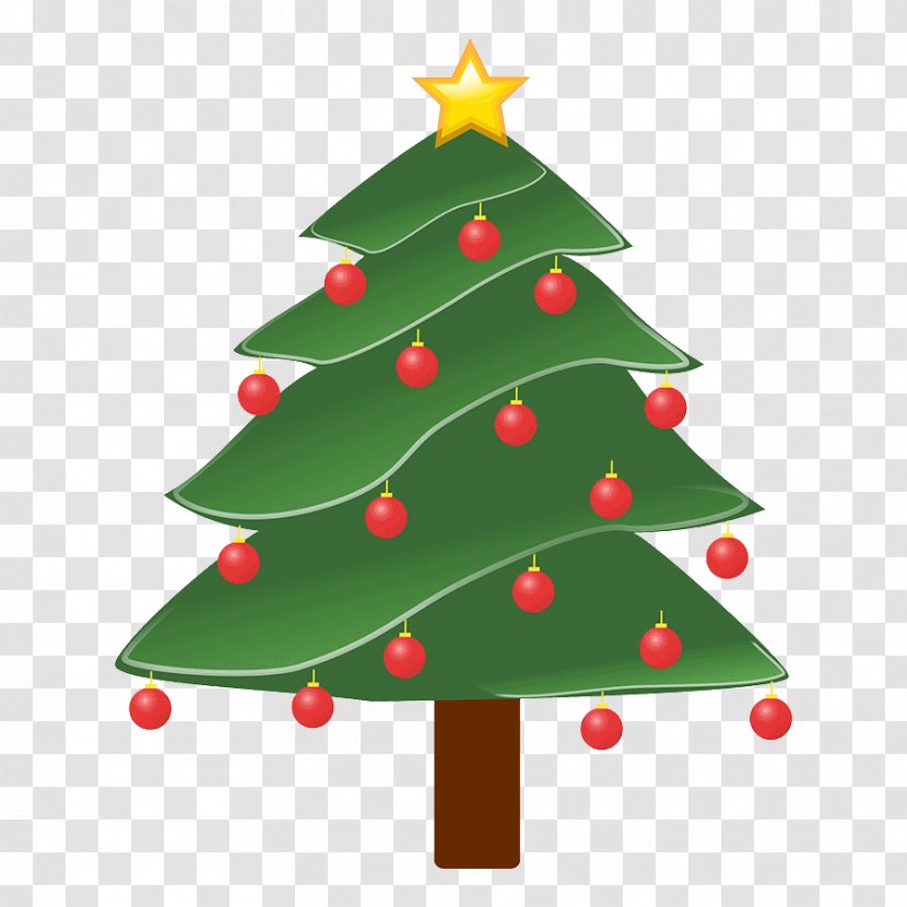 Christmas Tree Day Card Ornament Santa Claus - Decoration Transparent PNG