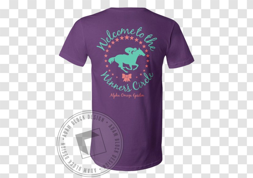 T-shirt Logo Sleeve Font - Violet - Epsilon Jersey Transparent PNG