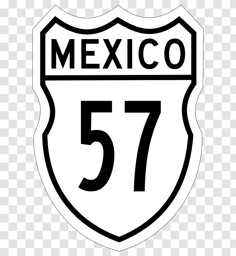 Mexican Federal Highway 57 Road Image Logo - Carretera Transparent PNG