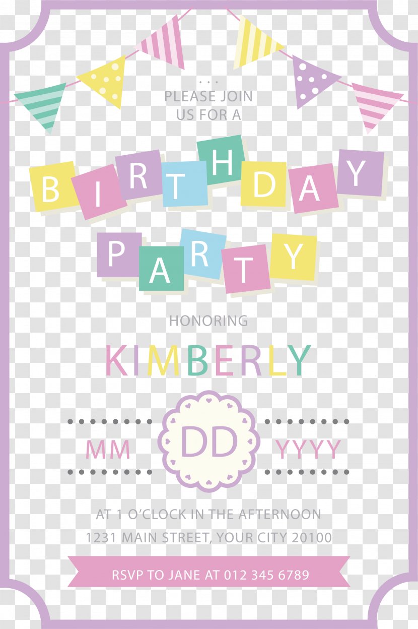 Birthday Paper Wedding Invitation Party Gift - Hat - Poster Transparent PNG