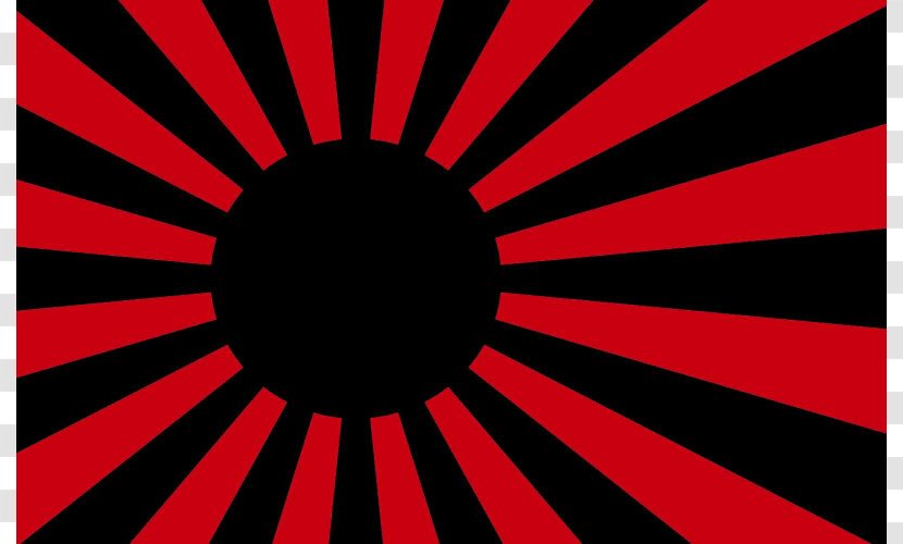 Empire Of Japan Second World War Rising Sun Flag - Rising-sun Transparent PNG