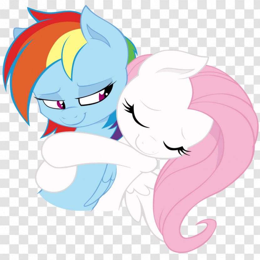 Pony Rainbow Dash Pinkie Pie Fluttershy Horse - Frame - Flying Heart Transparent PNG