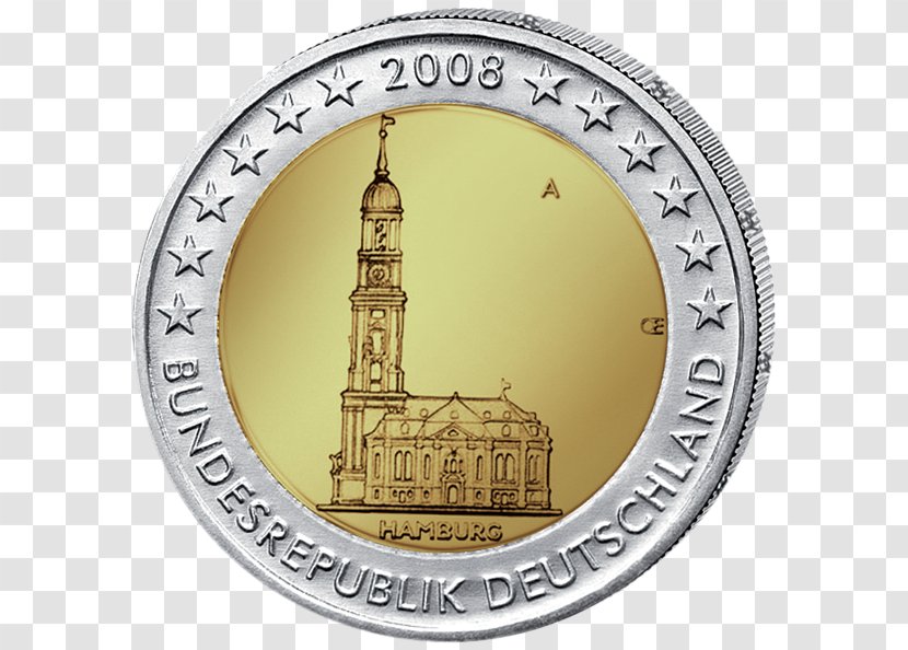 Germany 2 Euro Commemorative Coins Coin - Currency Transparent PNG