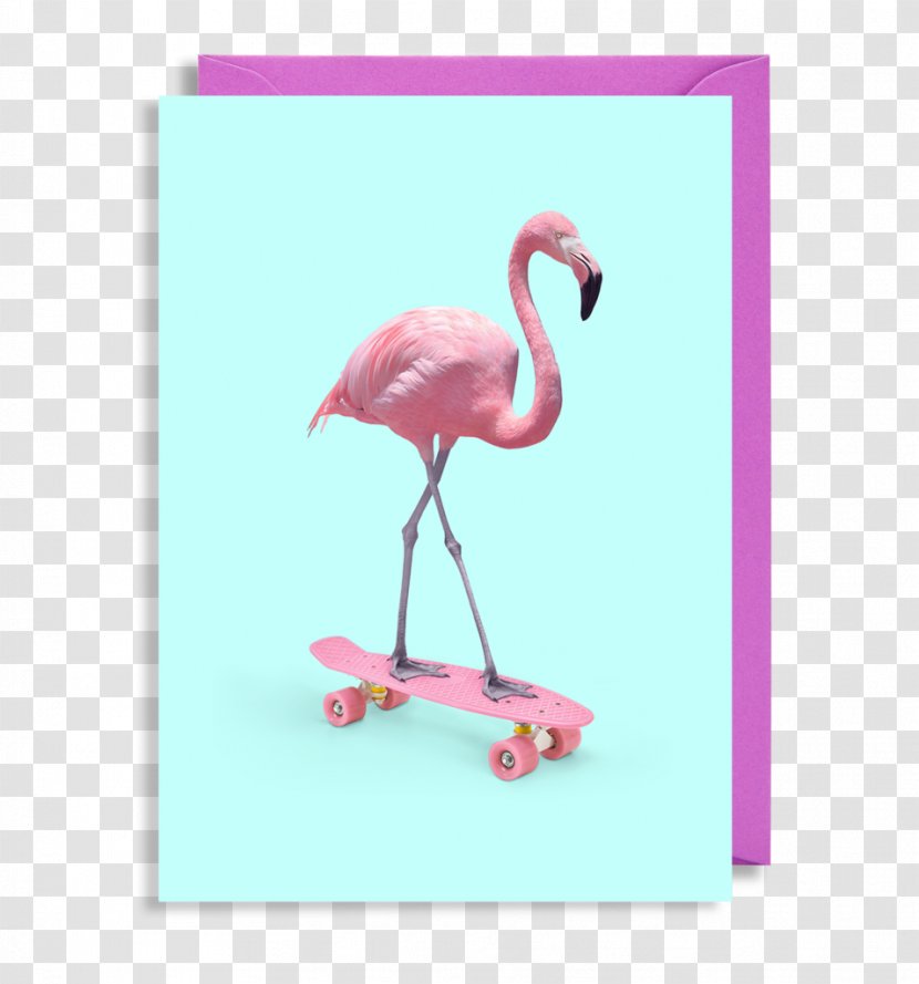 Poster Skateboarding Work Of Art - Flamingo Transparent PNG