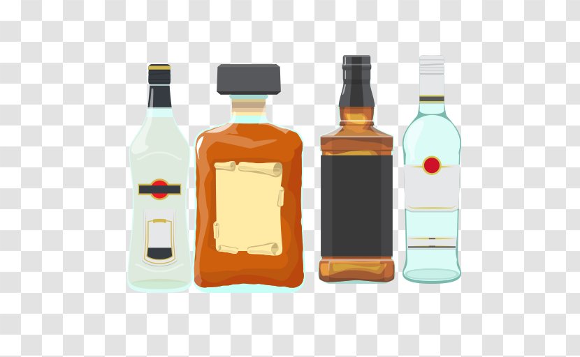 Whisky Wine Liqueur Glass Bottle - Bottles Transparent PNG