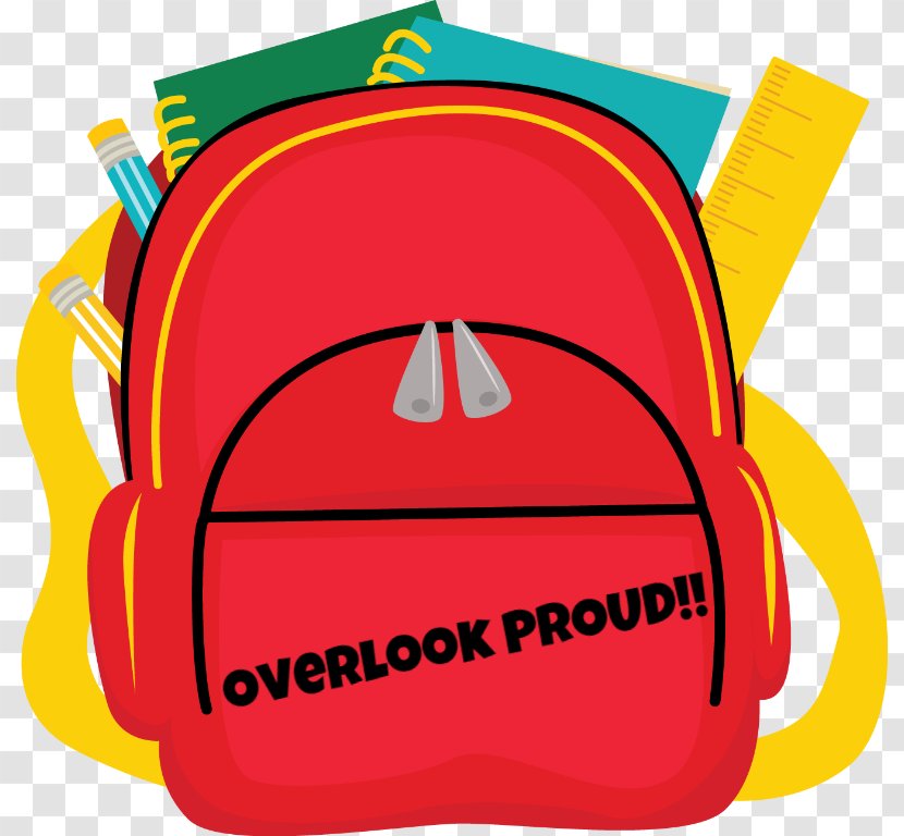 Clip Art Bag School Image Backpack - Yellow Transparent PNG